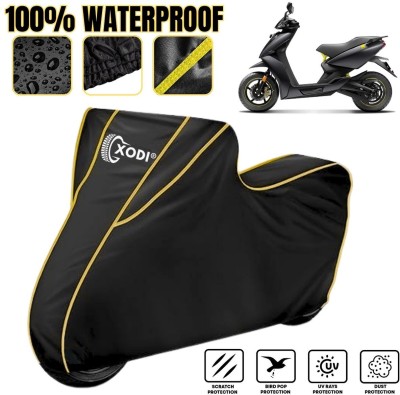 xodi Waterproof Two Wheeler Cover for Ather(450 X, Black, Yellow)