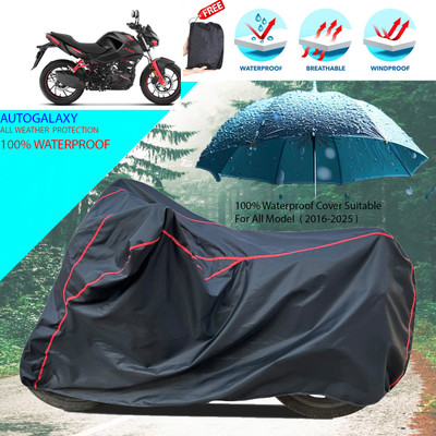 AutoGalaxy Waterproof Two Wheeler Cover for Hero(CBZ, Black)