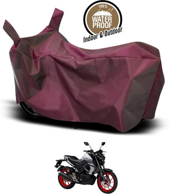 SEBONGO Waterproof Two Wheeler Cover for Yamaha(MT 15, Maroon)
