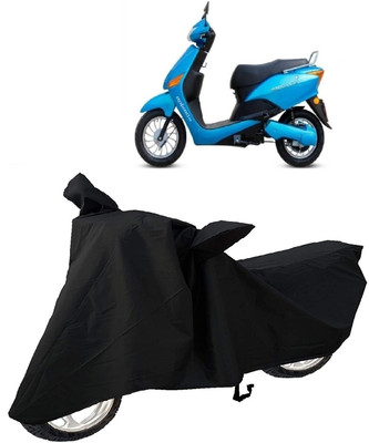 MMSSTAR Waterproof Two Wheeler Cover for Hero(Electric Optima, Black)