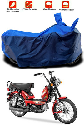 MMSSTAR Waterproof Two Wheeler Cover for TVS(Heavy Duty, Blue, Blue)