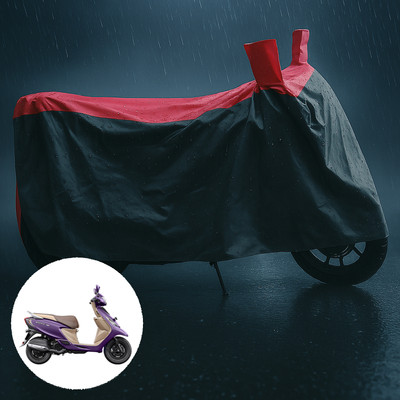 CODOKI Waterproof Two Wheeler Cover for TVS(Scooty Zest, Grey, Red)