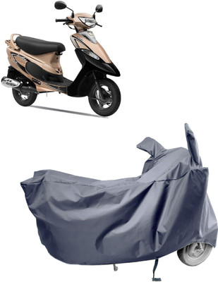 Amexride Two Wheeler Cover for TVS(Pep Plus BS6, Grey)