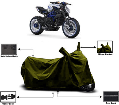 Amexride Two Wheeler Cover for MV Agusta(Dragster800 RR, Green)