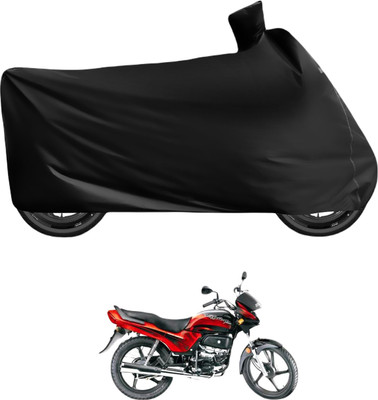 Auto Hub Waterproof Two Wheeler Cover for Hero(Passion Plus, Black)