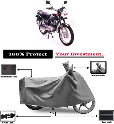 Amexride Two Wheeler Cover for Suzuki(Samurai, Grey)