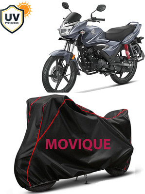 MOVIQUE Waterproof Two Wheeler Cover for Honda(CB Shine, Black, Red)
