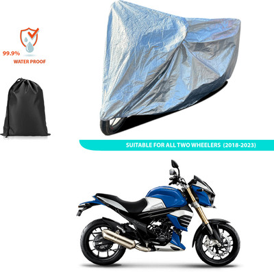 GOSHIV-car and bike accessories Waterproof Two Wheeler Cover for Mahindra(Silver)