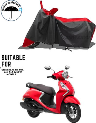 smwzxyu Waterproof Two Wheeler Cover for Yamaha(Black, Red)