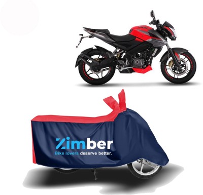 ZIMBER Two Wheeler Cover for Bajaj(Pulsar 200 NS DTS-i, Red, Blue)