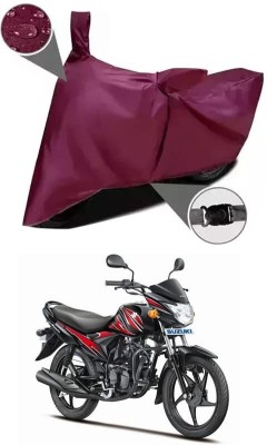 KEDIT Two Wheeler Cover for Suzuki(Hayate, Maroon)