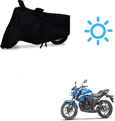 MMSSTAR Waterproof Two Wheeler Cover for Suzuki(Gixxer, Black)