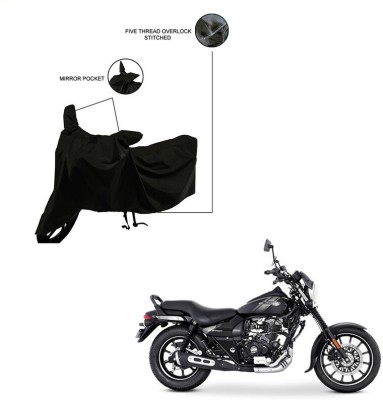 Furnish Flow Two Wheeler Cover for Bajaj(Avenger Street 160, Black)