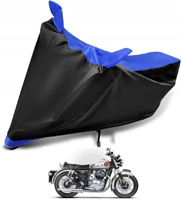 Auto Hub Two Wheeler Cover for Royal Enfield(Interceptor 650, Blue)
