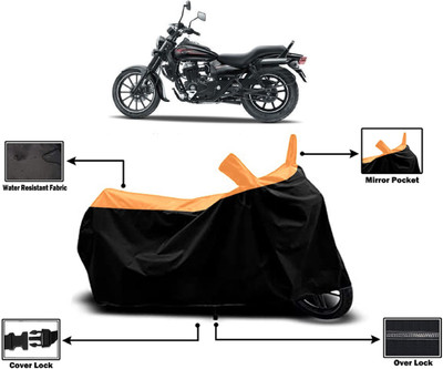 Amexride Two Wheeler Cover for Bajaj(Avenger 150 Street, Orange)