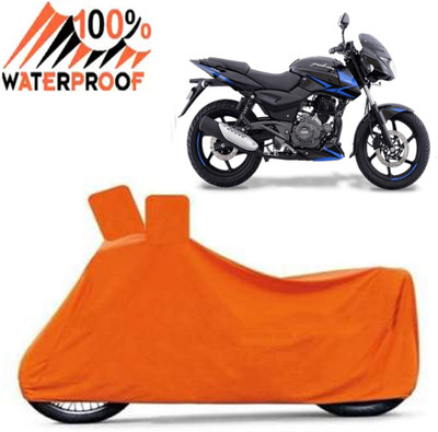 Autoinnovation Waterproof Two Wheeler Cover for Bajaj(Pulsar 150, Orange)