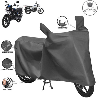 MADAFIYA Waterproof Two Wheeler Cover for Hero(Splendor Pro, Grey)