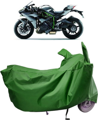 Amexride Two Wheeler Cover for Kawasaki(Ninja H2R, Maroon)
