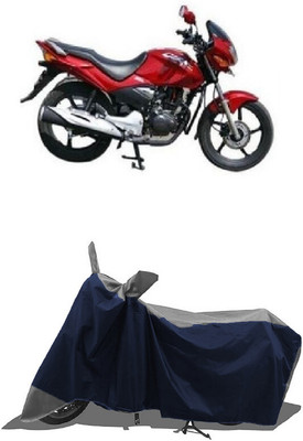 SUGASHRI Waterproof Two Wheeler Cover for Honda(CBZ TYPE 1, Grey, Blue)