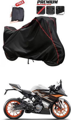 DeepShakshi AUTOMOTIVE Two Wheeler Cover for KTM(RC 125, Black)