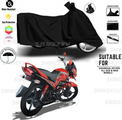 smwzxyu Waterproof Two Wheeler Cover for Hero(Pheonix, Black)
