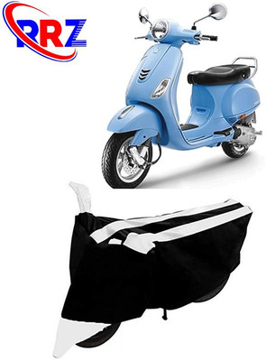 RRZ Waterproof Two Wheeler Cover for Vespa(Vespa VXL 125, Black, White)
