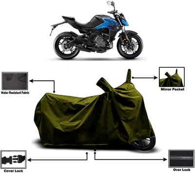 Amexride Two Wheeler Cover for CFMoto(400NK, Green)