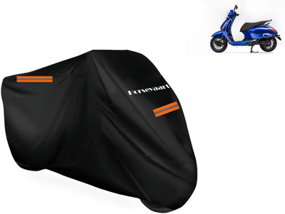 Horseyaart Waterproof Two Wheeler Cover for Bajaj(Chetak, Black)