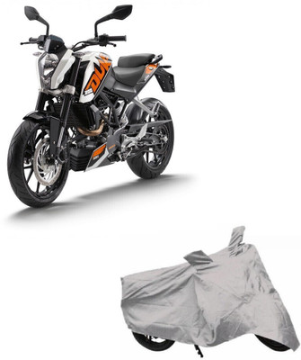 NMJ Waterproof Two Wheeler Cover for KTM(Duke 200, Grey)