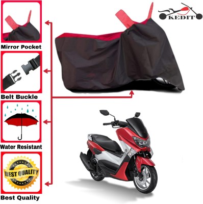 KEDIT Two Wheeler Cover for Yamaha(NMax 155 BS6, Red, Black)