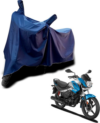 KEDIT Two Wheeler Cover for Hero(Passion Pro i3S, Blue)