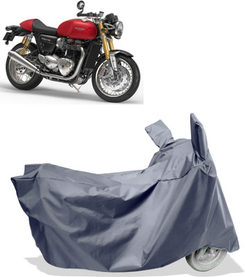 Amexride Two Wheeler Cover for Triumph(Thruxton 1200 R, Grey)