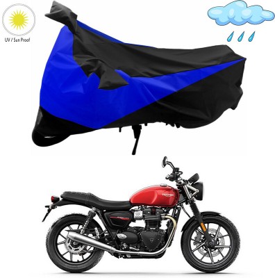 Genipap Two Wheeler Cover for Triumph(Street Twin, Black, Blue)