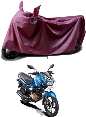 THE REAL ARV Waterproof Two Wheeler Cover for TVS(Victor Premium, Maroon)