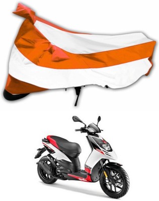 Ascension Two Wheeler Cover for Aprilia(SR 150, Orange, White)