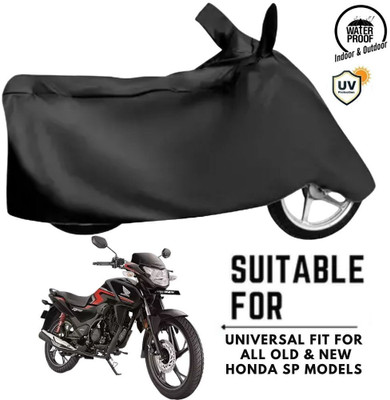 MADAFIYA Waterproof Two Wheeler Cover for Honda(SP125, Black)