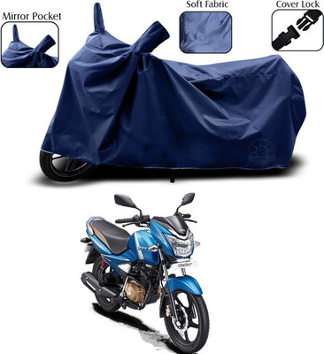 DeepShakshi AUTOMOTIVE Waterproof Two Wheeler Cover for TVS(Victor, Blue)