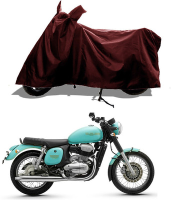 GROFATIK Two Wheeler Cover for JAWA(42 BS6, Maroon)