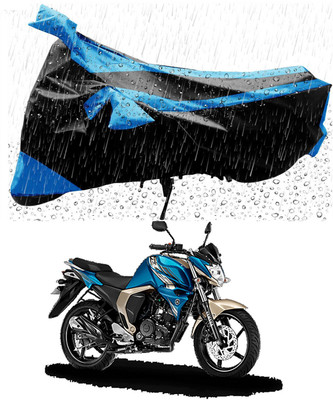 MMSSTAR Waterproof Two Wheeler Cover for Yamaha(FZ-FI, Blue, Black)