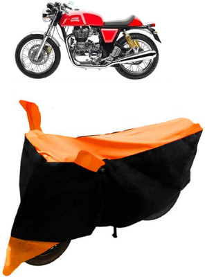 NEXTON Waterproof Two Wheeler Cover for Royal Enfield(Continental GT, Orange, Black)