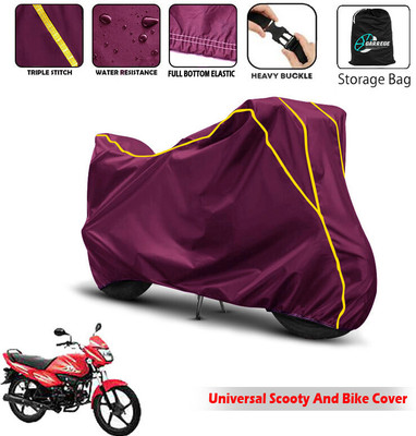 AUTOBIRSA Two Wheeler Cover for Hero(Splendor NXG, Maroon)