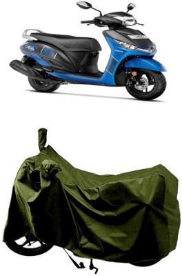 SUGASHRI Waterproof Two Wheeler Cover for Yamaha(Alpha BS6, Green)