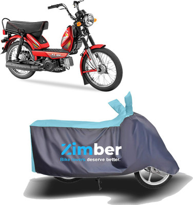 APNEK Two Wheeler Cover for TVS(XL 100, Blue, Grey)
