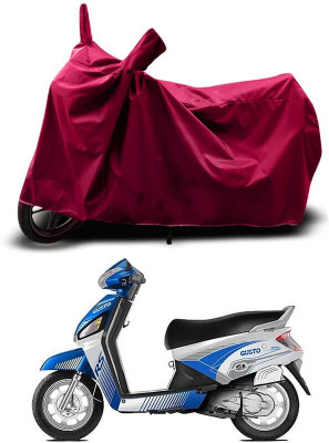 KEDIT Two Wheeler Cover for Mahindra(Gusto, Maroon)