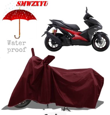 smwzxyu Waterproof Two Wheeler Cover for Yamaha(Aerox 155 Maxi BS6, Maroon)