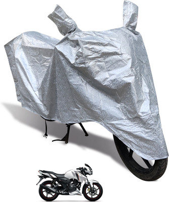 Euro Care Waterproof Two Wheeler Cover for TVS(Apache RTR 160, Silver)