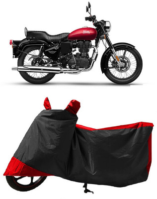 GROFATIK Two Wheeler Cover for Royal Enfield(Bullet 350 New BS6, Red)