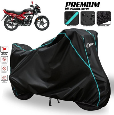 AutoGalaxy Two Wheeler Cover for Honda(Dream Yuga, Black, Blue, Multicolor)