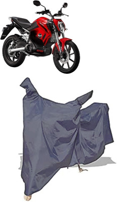 Amexride Two Wheeler Cover for Revolt(Motors RV 400 BS6, Grey)