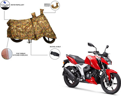 Furnish Flow Two Wheeler Cover for TVS(Apache RTR 160 4V, Multicolor)